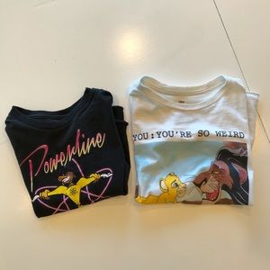 Disney 90’s crop top bundle